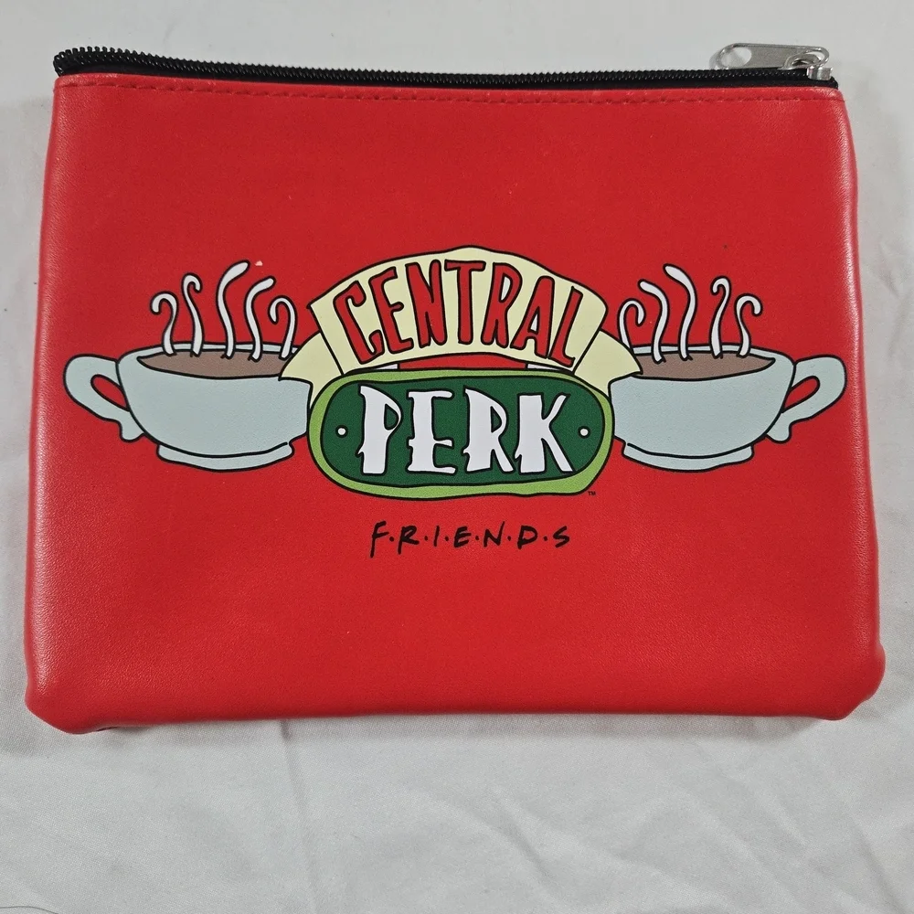 Red Central Perk Pouch Makeup Bag